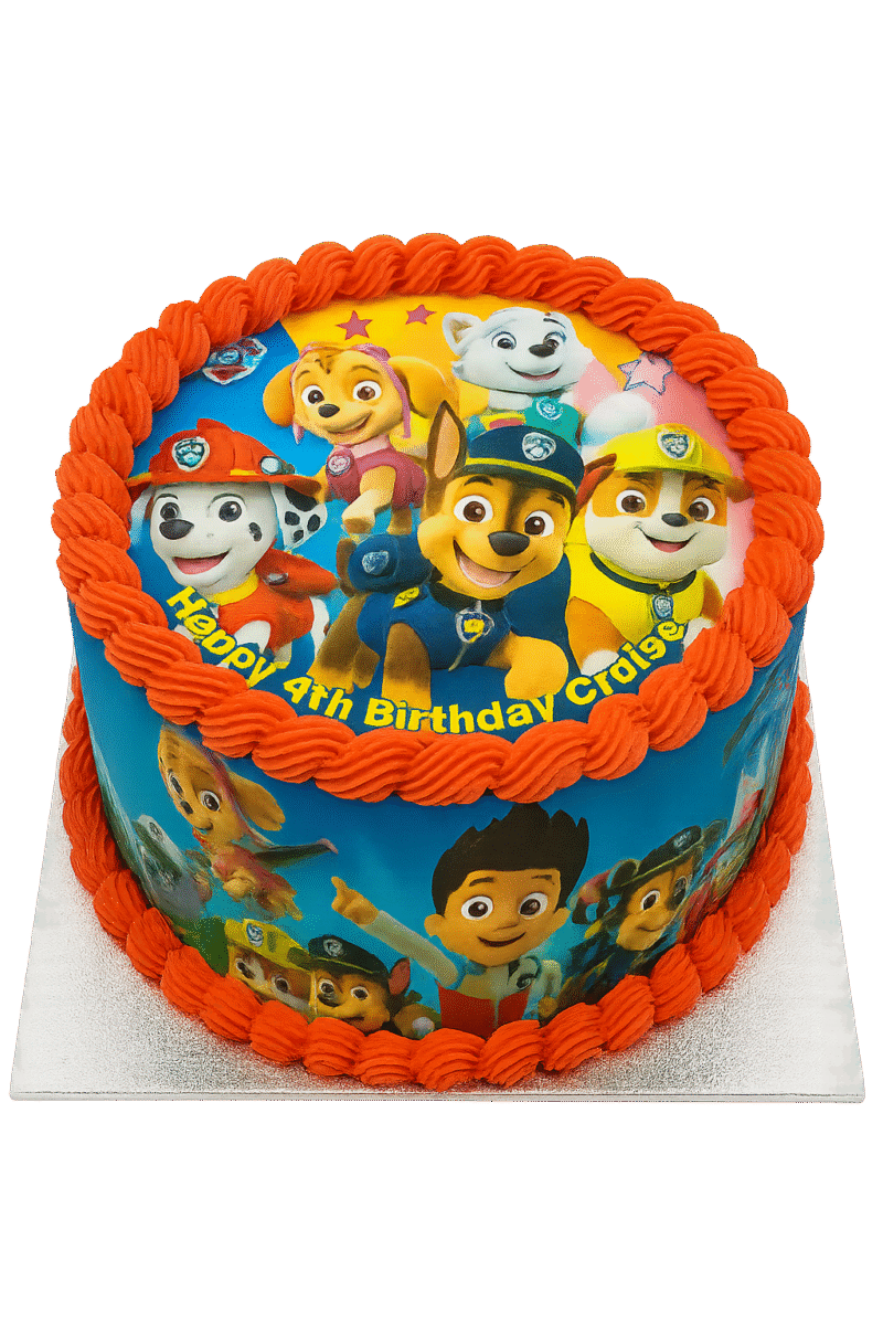 Photo Wrap Cake (Paw Patrol)