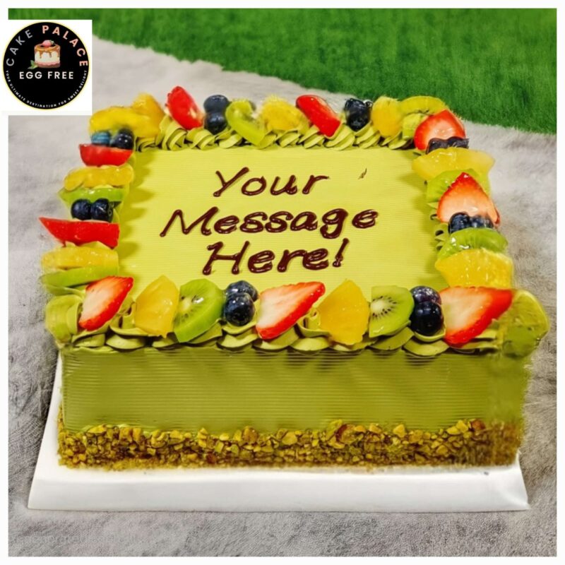 Mix fruit Pistachio cream cake
