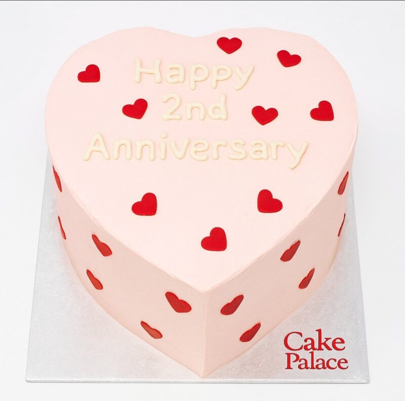 Anniversary Heart ❤️ shape cake