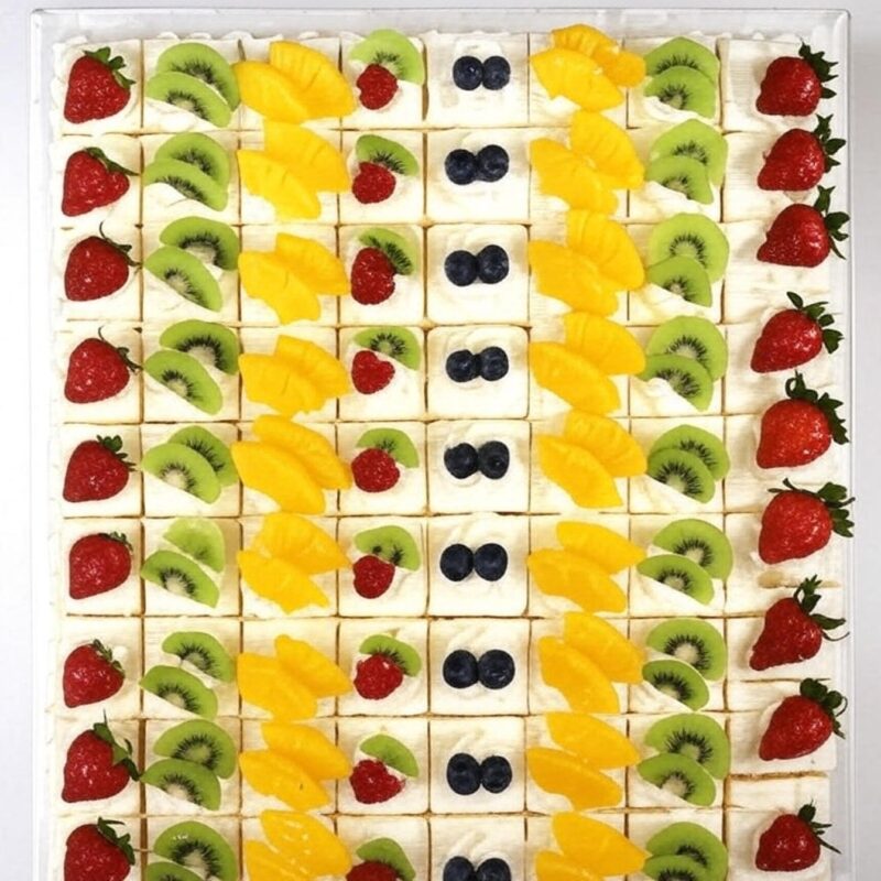 Egg-Free Rainbow Fruit Cream Sponge