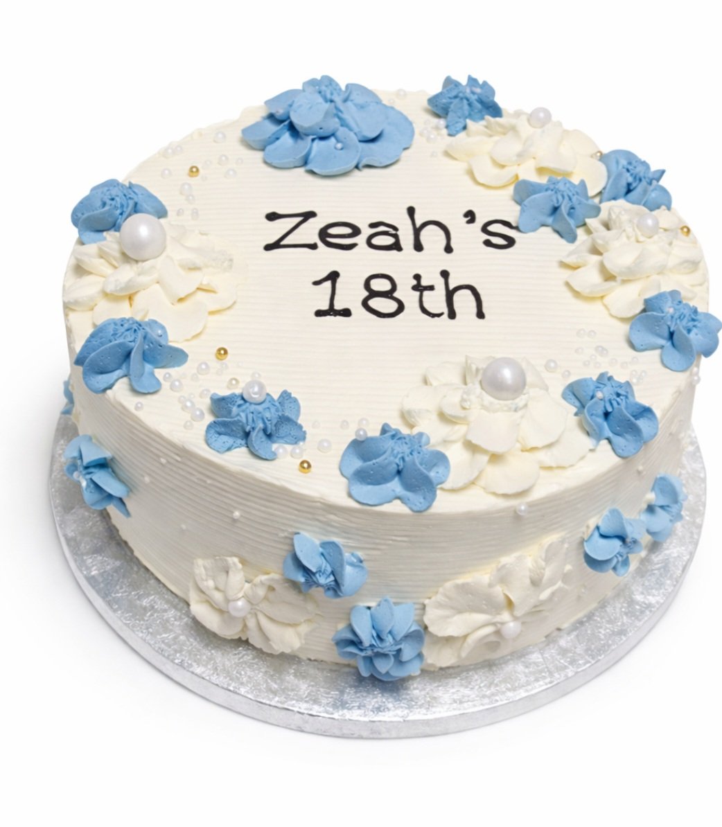 Blue Pearl Elegance Celebration Cake