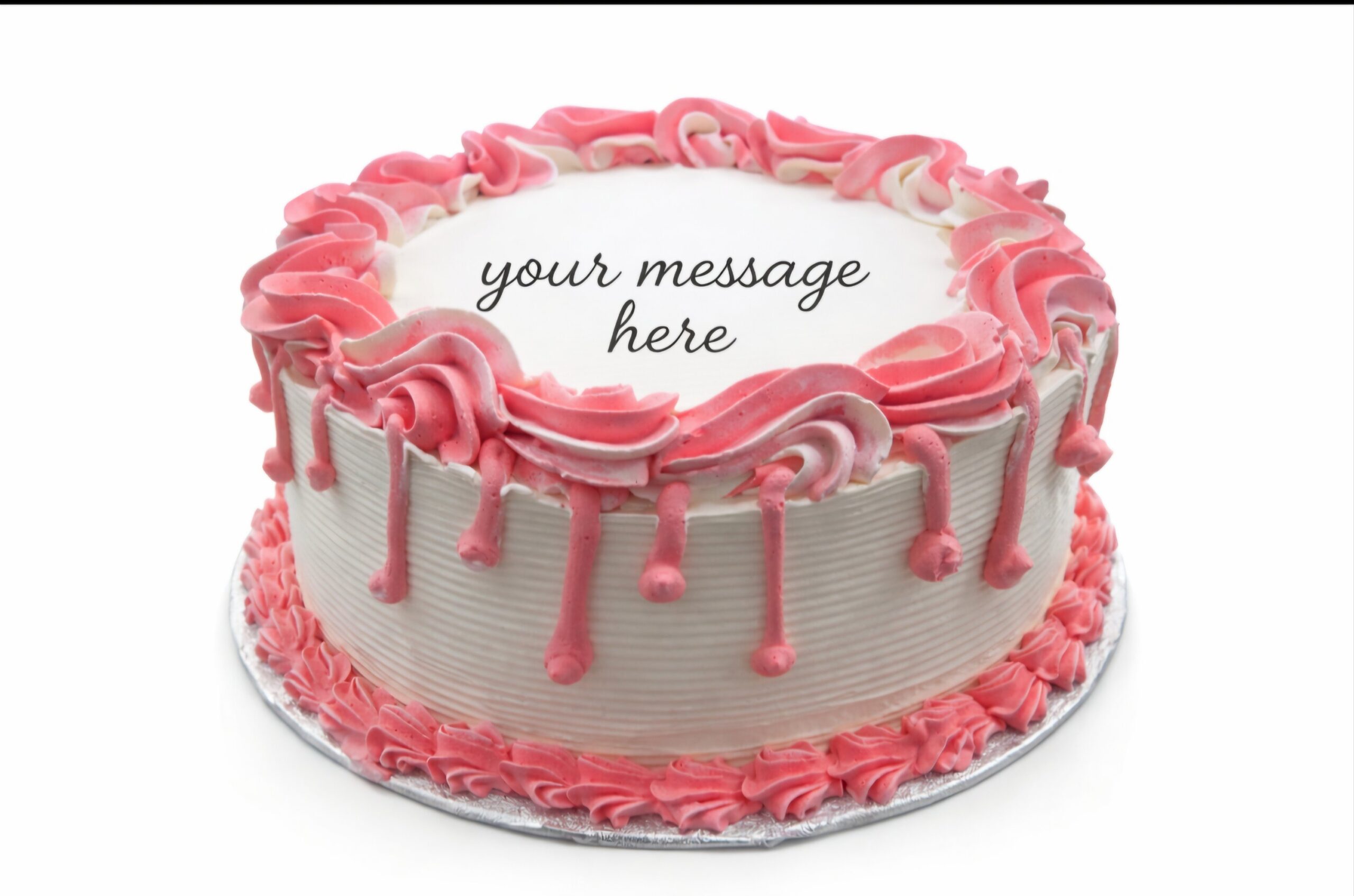 Pink Drip Delight Cake